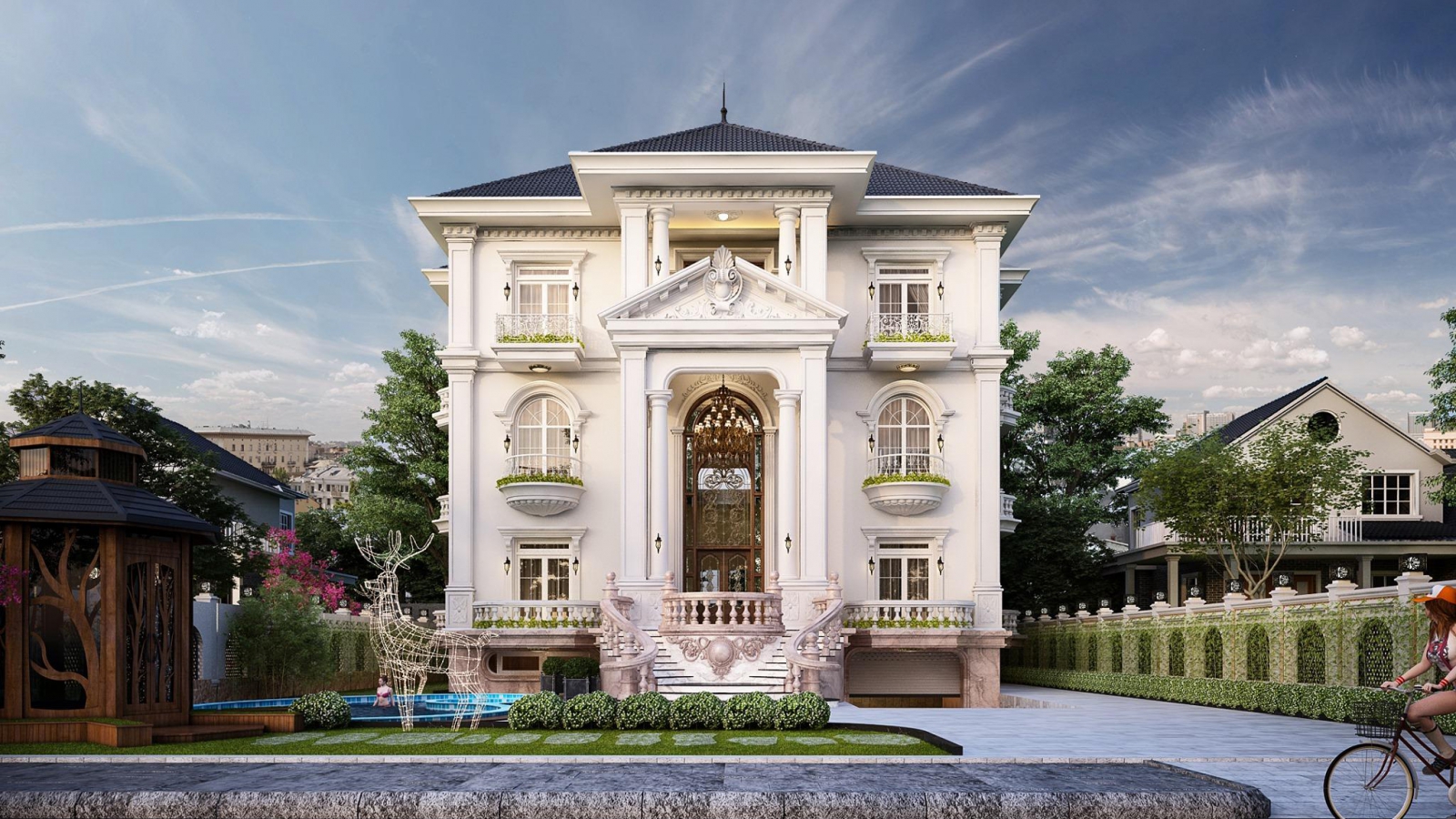 Chọn phong cách tân cổ điển khi thiết kế biệt thự: Tại sao không?