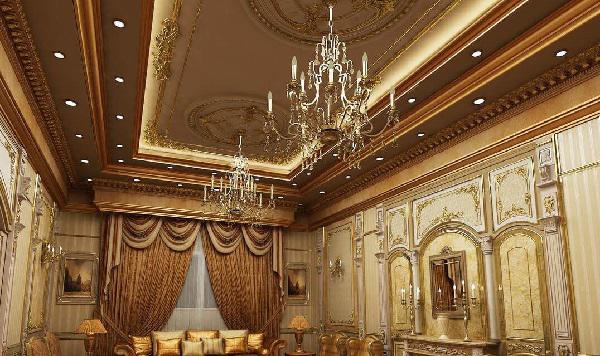 thiết kế trần nhà tân cổ điển